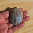 Grey Moonstone Palmstone with Blue Flash | Option J
