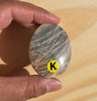 Grey Moonstone Palmstone with Blue Flash | Option K