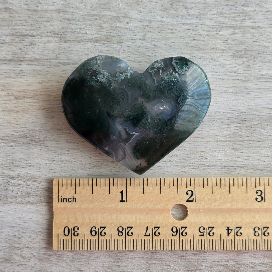 Moss Agate Heart | Option C