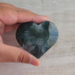 Moss Agate Heart | Option D