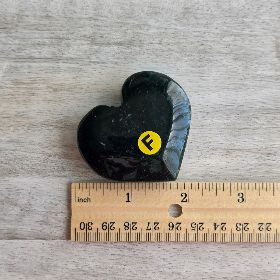 Moss Agate Heart | Option F