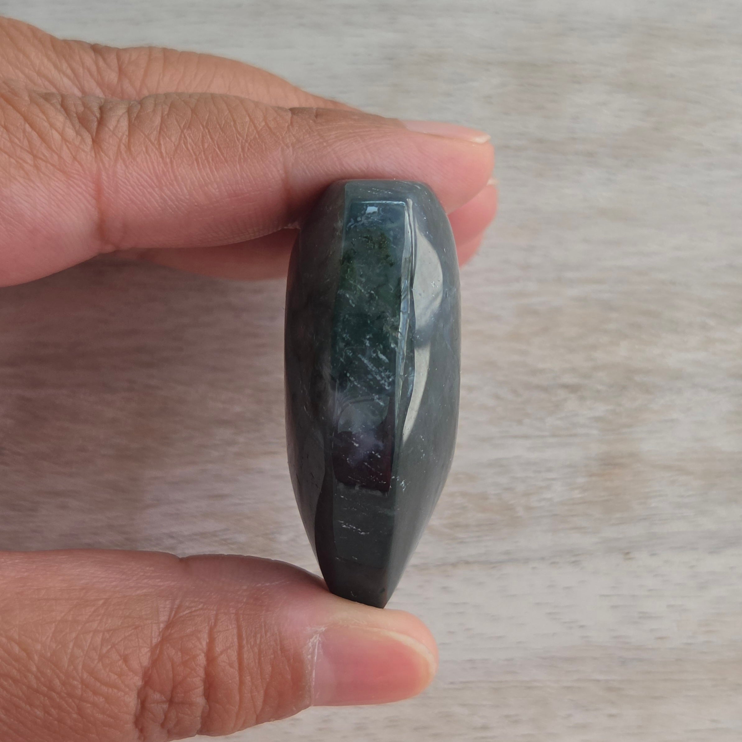 Moss Agate Heart | Option G