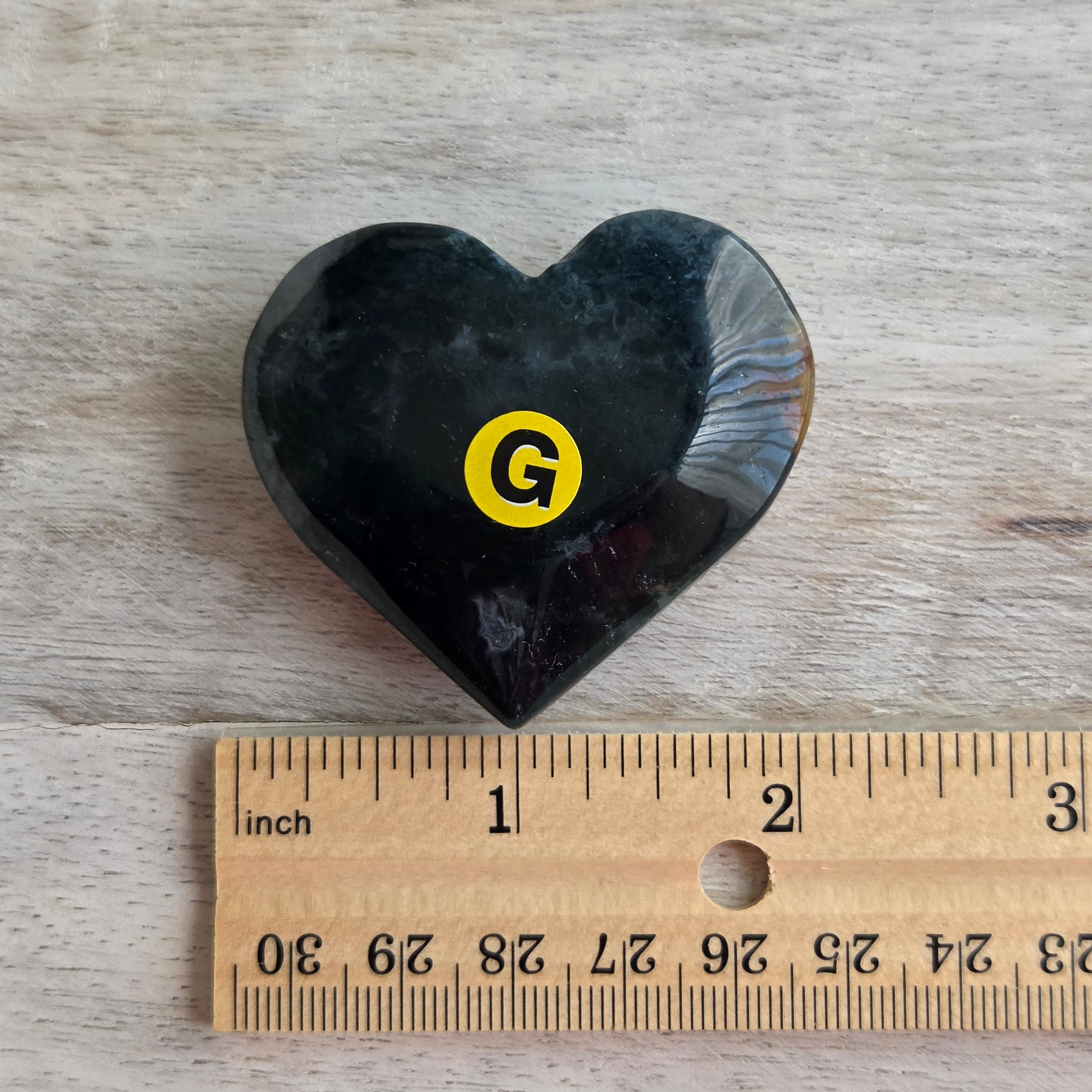 Moss Agate Heart | Option G