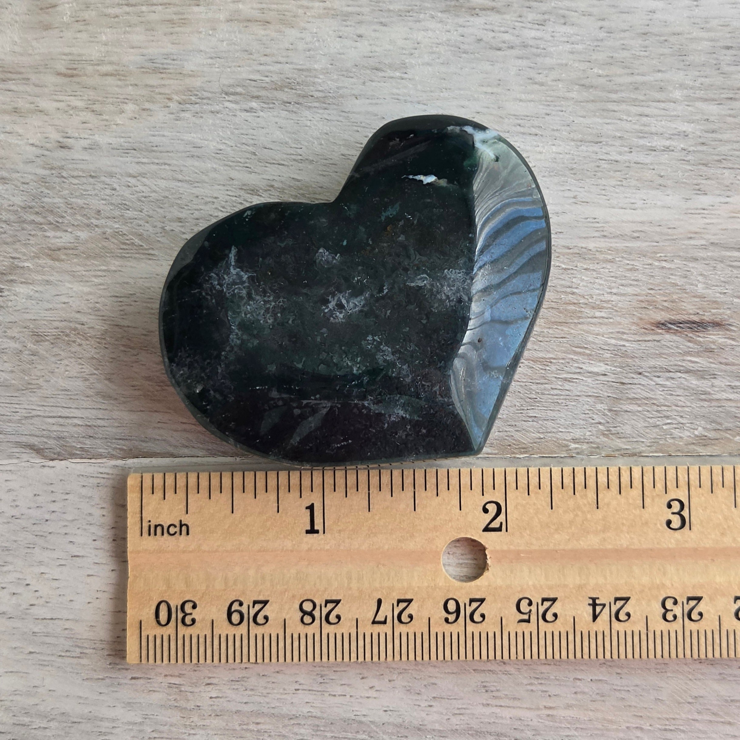 Moss Agate Heart | Option I