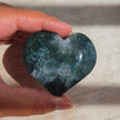 Moss Agate Heart | Option D