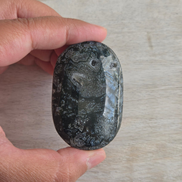 Moss Agate Palmstone | Option K