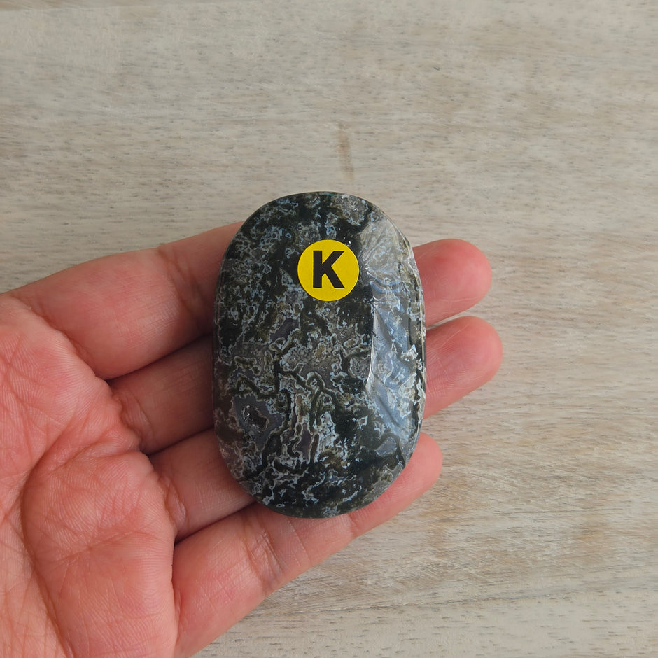 Moss Agate Palmstone | Option K