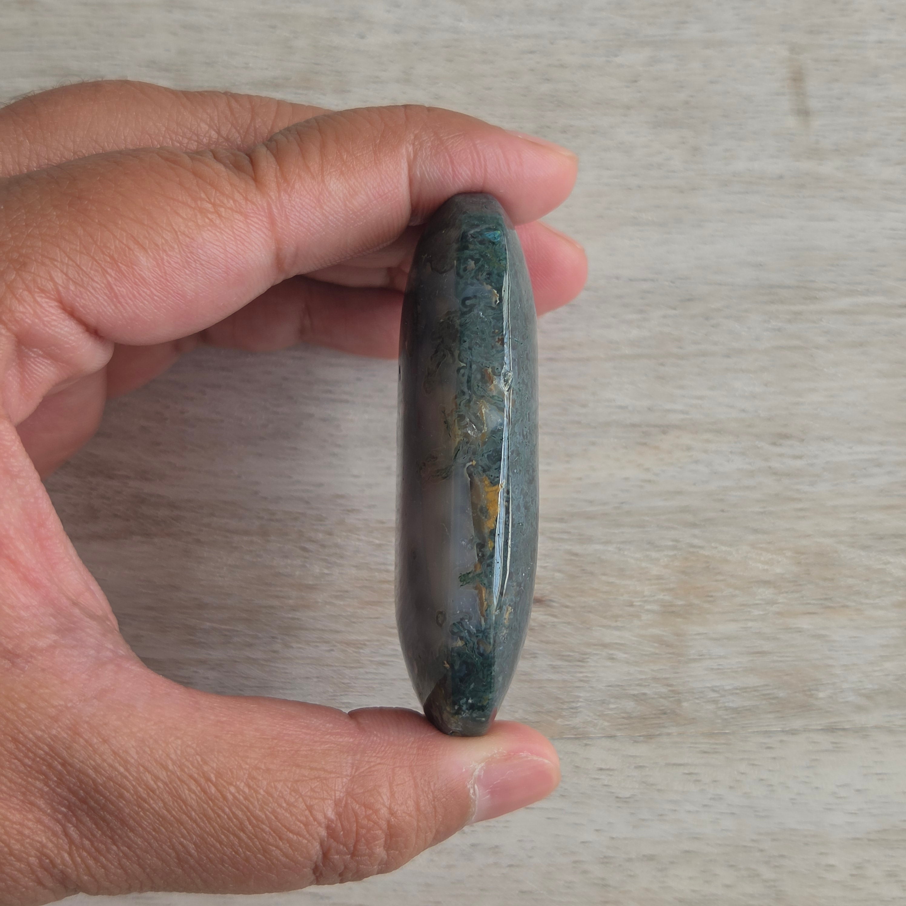 Moss Agate Palmstone | Option J