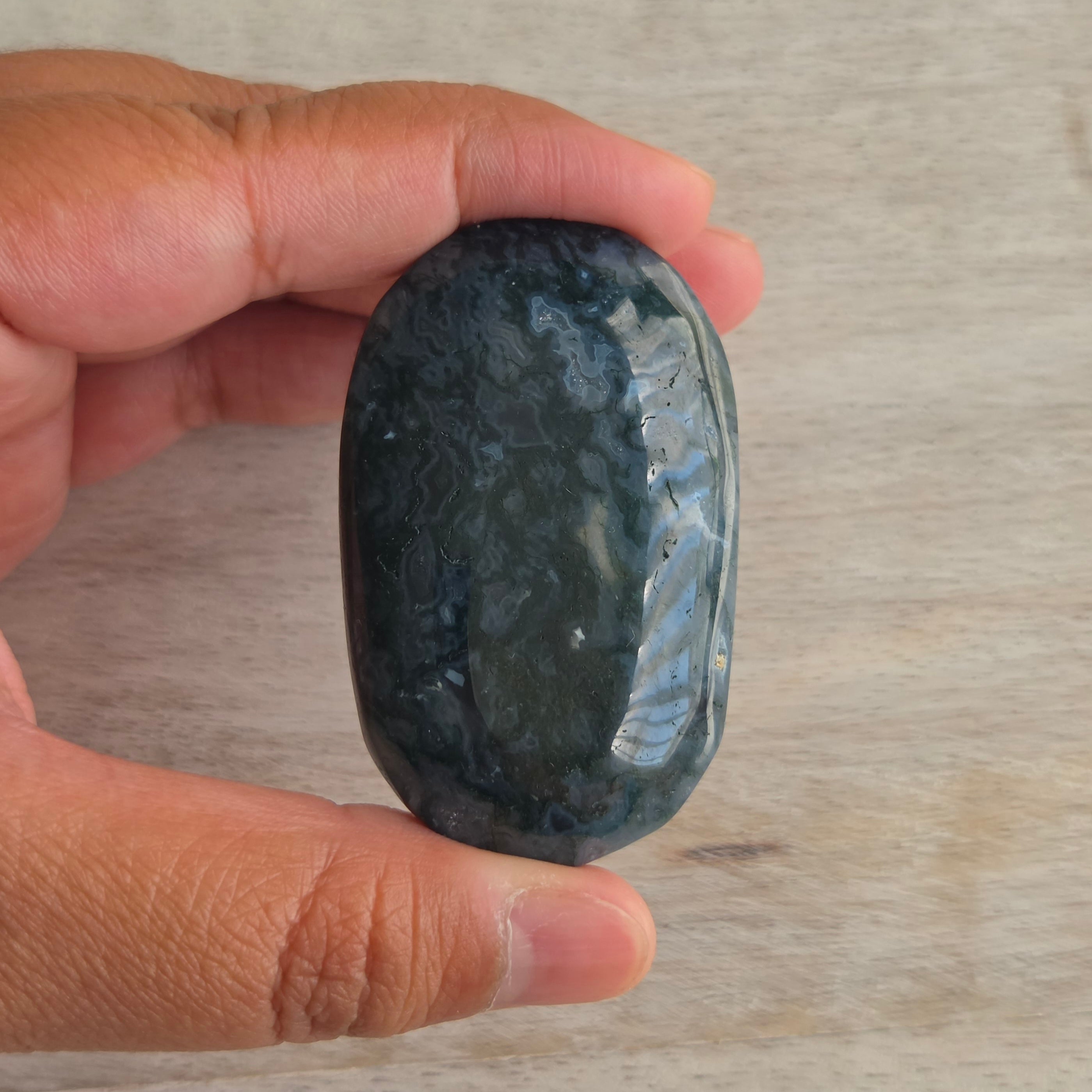 Moss Agate Palmstone | Option I