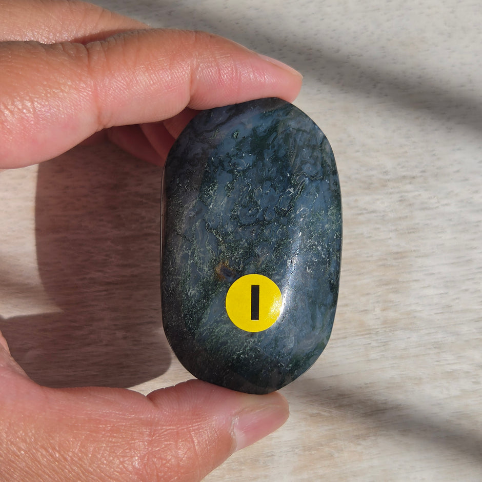 Moss Agate Palmstone | Option I