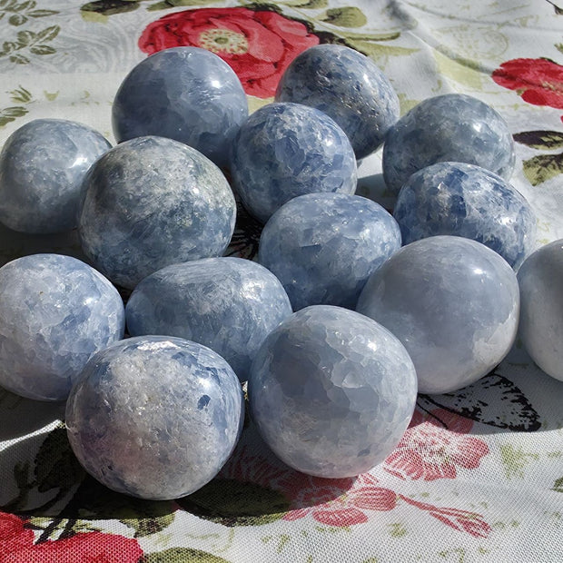 Blue Calcite Tumble - One Individual Tumble