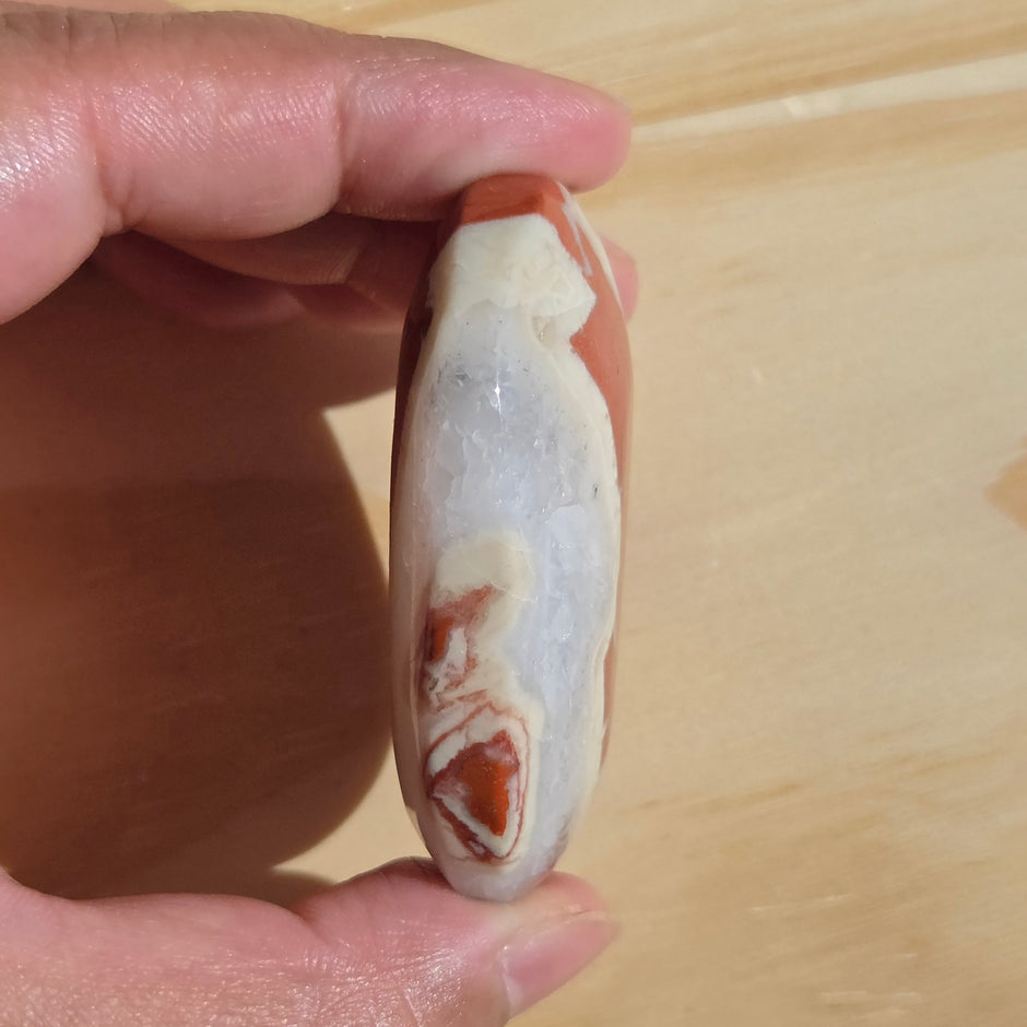 Red Jasper Palmstone - One (1) Individual Piece