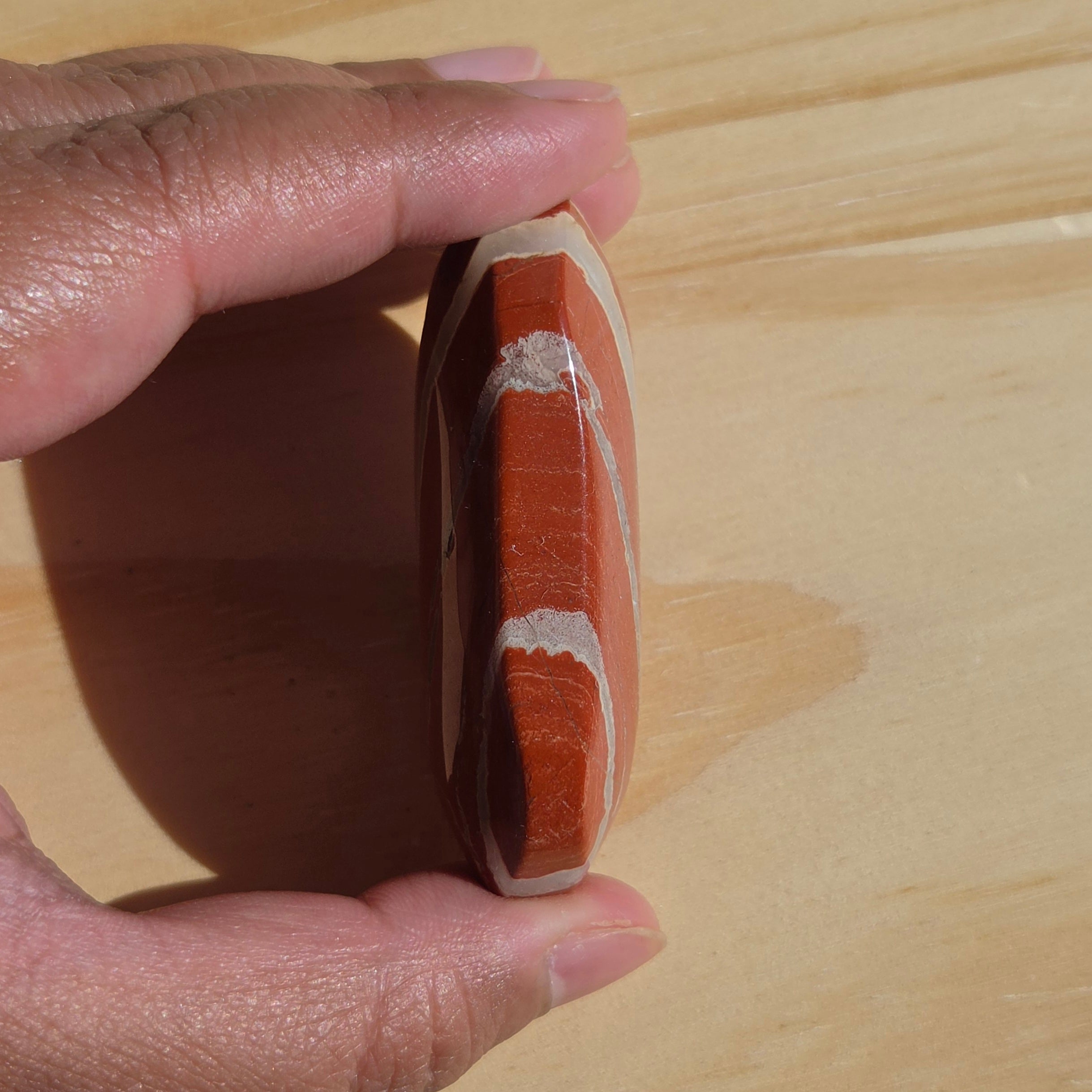 Red Jasper Palmstone - One (1) Individual Piece