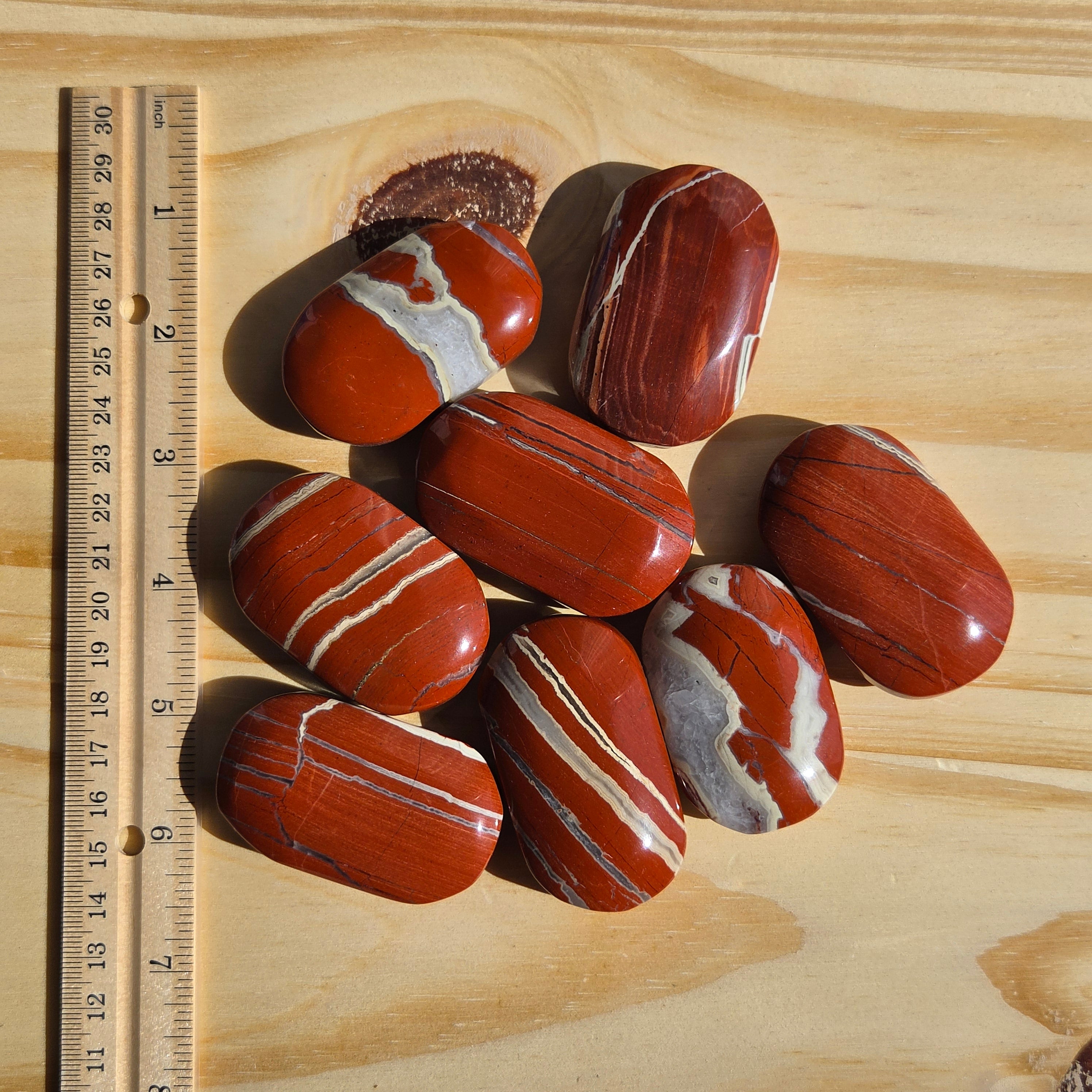 Red Jasper Palmstone - One (1) Individual Piece