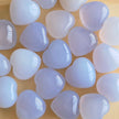 Mini Blue Chalcedony Heart | One Individual Heart
