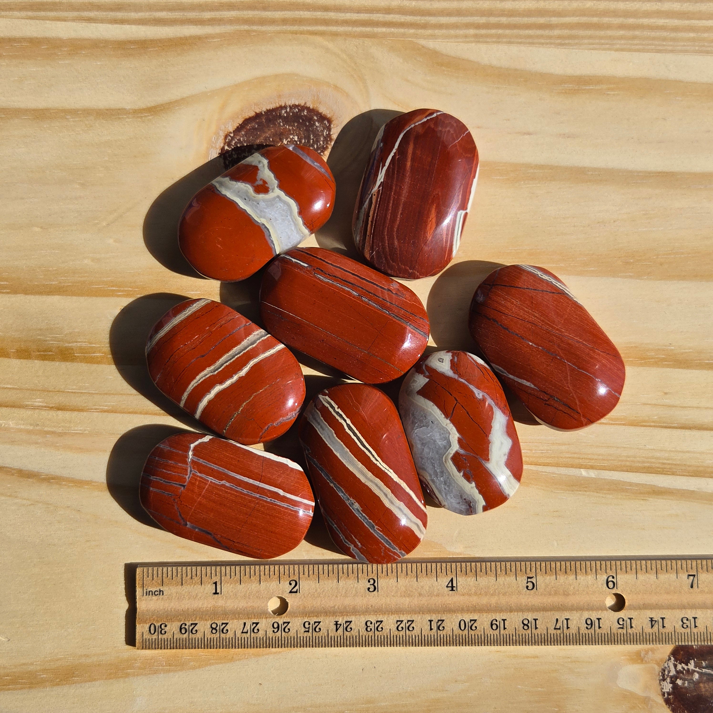 Red Jasper Palmstone - One (1) Individual Piece