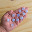 Mini Blue Chalcedony Heart | One Individual Heart