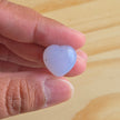 Mini Blue Chalcedony Heart | One Individual Heart